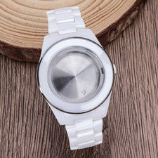 Correa de reloj de cerámica blanca 39 mm Modify AR1426 mod para movimiento Ronda Mod 515