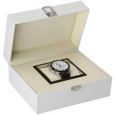 Caja de regalo para reloj de cuero PU grande 19x15x10 CM - Estuche de almacenamiento de viaje de lujo