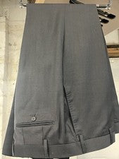 NUEVO Pantalón de vestir gris oscuro talla 29 para hombre 100 % lana Super 150 hecho en Italia R/$275
