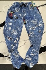 Pantalones Jogger Estilo Denim Bel-Air Fresh Prints Para Hombre (Unisex) Talla Mediana Nuevos con Etiquetas