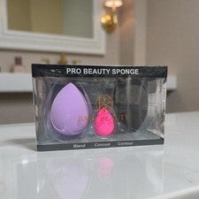 Juego de esponjas Baby Beauty Pro Beauty - púrpura, rosa, negro