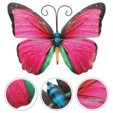 Escultura de pared de hierro arte colgante decoración mariposas hogar