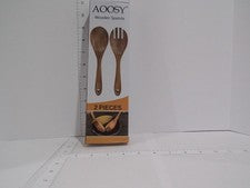 AOOSY Espátula de Madera Juego de 2 Piezas Utensilios de Cocina Madera Natural Nuevo
