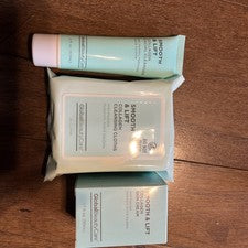 Limpiador facial suave y liftante Global Beauty Care, crema para la piel, paños