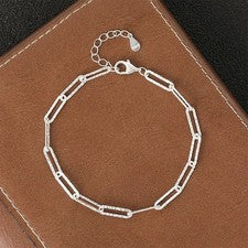Brazalete brazalete de plata de ley 925 para mujer joyas regalo de Navidad para ella*