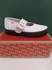 Zapato VANS Mary Jane Creeper Grunge Ballet Blanco/Negro Para Mujer NUEVO Talla 9.5