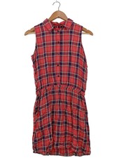 TWINTIP Blusenkleid Karomuster Rot Blau Weiß Damen Gr. 34