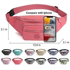 Riñoneras para mujeres Bolso de cintura Paquete de cintura Soporte para teléfono para correr Deportes Viajar