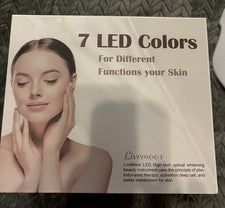Máscara facial LED de 7 colores terapia antienvejecimiento cuidado de la piel dispositivo de belleza inalámbrico