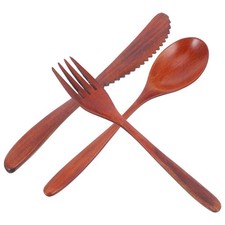 Juego de 3 piezas de utensilios de cocina ecológicos para cocinar con cuchara de madera