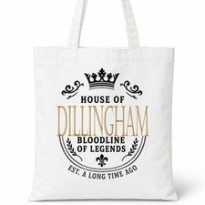 Bolso Shopper Casa Of Algodón Apellido Familiar DILLINGHAM