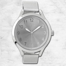 Oozoo Reloj De Pulsera Para Dama Timepieces Analógico De Metal Plateado UOC9115A