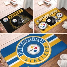 Alfombra Steelers Pittsburgh 16x24 pulgadas felpudo alfombrilla antideslizante decoración del hogar