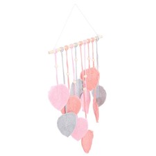 Decoración de Pared para Salón Tejido Algodón Tapiz Hojas Tejido