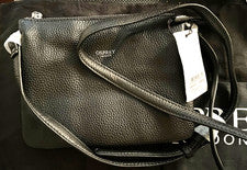 OSPREY London Daisy Bolso Bandolera Cuero Negro, Nuevo Con Etiquetas