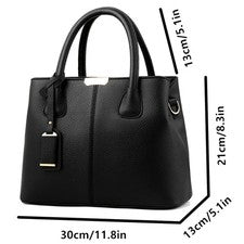 Bolso de hombro de cuero PU para mujer Bandolera Bolso de mano Moda Bolso Cartera