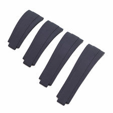 Correa de goma para reloj ROLEX OYESTERFLEX negra 20 mm 21 mm hebilla de cierre
