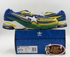 DS Nuevo Adidas BAPE Orketro Amarillo Azul Verde 2024 Talla 11.5 Auténtico Entrenador