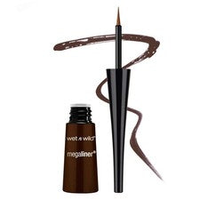 Delineador de ojos líquido wet n wild MegaLiner - oscuro 1 unidad (paquete de 1), marrón