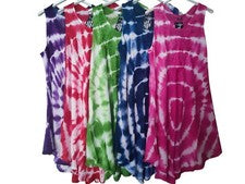 Vestido de verano túnica línea A vestido de playa 40 42 44 46 48 hippie BOHO Empire vestido