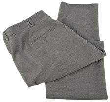 Pantalones de vestir THE MENS STORE gris lana franela calce regular frente plano 42R nuevos sin etiquetas