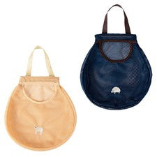 Bolso de mano elástico montado en la pared para el hogar 2 piezas bolsas de baño (azul, naranja)