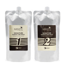 Midoc Signature Cuidado de Daños Alisado de Cabello Crema Perm Tipo 1 y 2 Set 500 ml