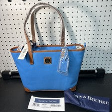 Bolso de Mano para Mujer Dooney & Bourke Charleston Grano Guijarro, Mediano - R592 AE Azul Egeo