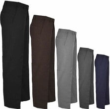 Hombres Pantalones de Oficina Negocios Inteligente Cinturón Bolsillo Pantalones Niños Pantalón Informal Liso