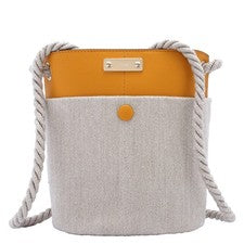 Bolso cubo pequeño amarillo girasol Chloe para damas CHC22SS482G11216