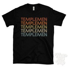 CAMISETA ESTILO RETRO REPETIDA TEMPLEMEN para hombre y mujer novedad genial nombre regalo