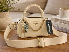 Bolso Bandolera Karl Lagerfeld Paris Mini Cartera Nuevo con Etiquetas Brie Asa Superior $198