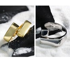Anillo ajustable de plata esterlina 925 con ala de ángel tamaño L-R regalo en caja