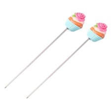 2 piezas accesorios para hornear pasteles herramienta para hornear utensilios para hornear palillos de prueba de pastele