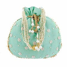 Bolso Potli Étnico Tradicional Hecho A Mano Para Mujeres