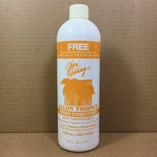ACONDICIONADOR vintage de papaya Jheri Redding Salon Tropics de los años 80 con escudo térmico 16 oz