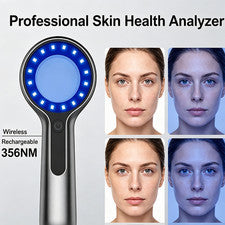 Nueva lámpara de madera máquina de prueba de piel facial analizador de piel analizador de aumento UV