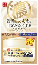 Crema gel facial para el cuidado de arrugas SANA Nameraka Honpo 100 g Japón