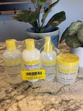 CurlyKids Textura Mixta Cuidado del Cabello Set de 4 Piezas Champú Acondicionador Spray Crema NUEVO