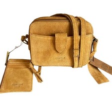 Bolso Bandolera Margot New York Elena Doble Cremallera Cámara Gamuza