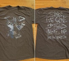 Camiseta Staind Band Tour 2 Caras Marrón Estilo Retro Hombres Mujeres S-5XL