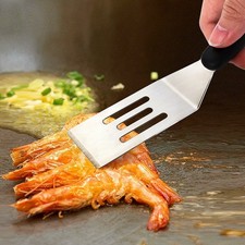 Juego de espátulas multiusos de 2 piezas de acero inoxidable para hogar restaurante para cocina