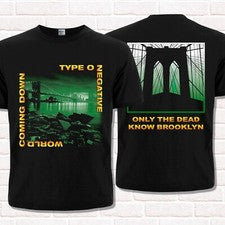 Camiseta Tipo O Negativa "World Coming Down" (1999). Metal gótico, Doom Metal.