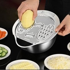 Lavabo de arroz o cortador de verduras en una herramienta de acero inoxidable 316L