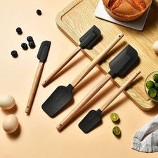 Juego de espátulas de silicona para decoración de pasteles raspador para hornear silicona de calidad alimentaria