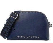Nuevo con etiquetas $250 Bolso Bandolera Marc Jacobs Pequeño Cúpula Cuero Para Mujer Azul Azure