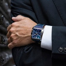 Festina reloj para hombres cuero azul Festina Timeless cronógrafo reloj de pulsera UF20636/2