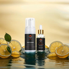 Suero Vitamina C + Mousse Facial Ácido Salicílico, Set Cuidado Facial.