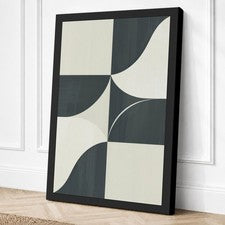 Impresión en lienzo geométrica de rotación centrada arte de pared decoración del hogar listo para colgar