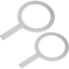 2 piezas de anillos de acero inoxidable para hornear utensilios de cocina multiusos plateados